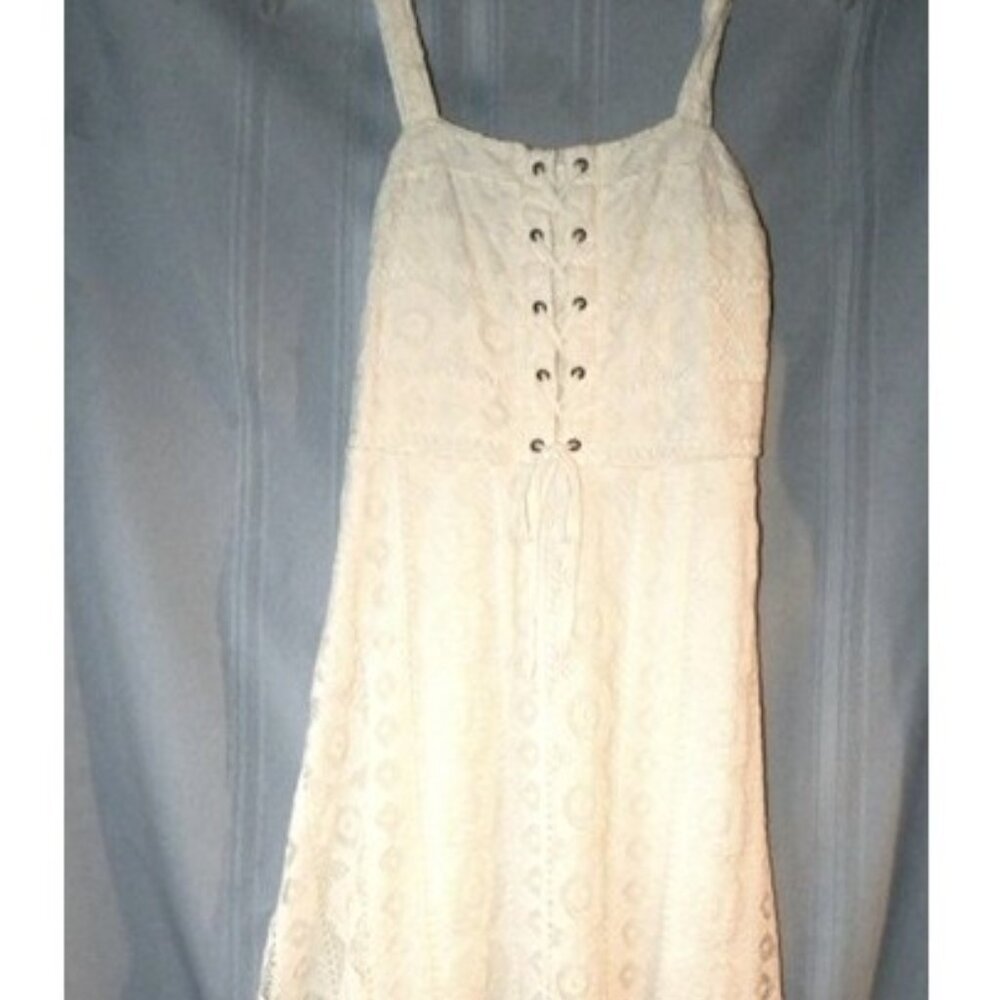 Women Size Small - White Lacey Dress by Aeropostale